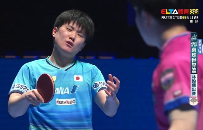 张本智和爆冷出局赛后崩溃落泪 日本选手集体情