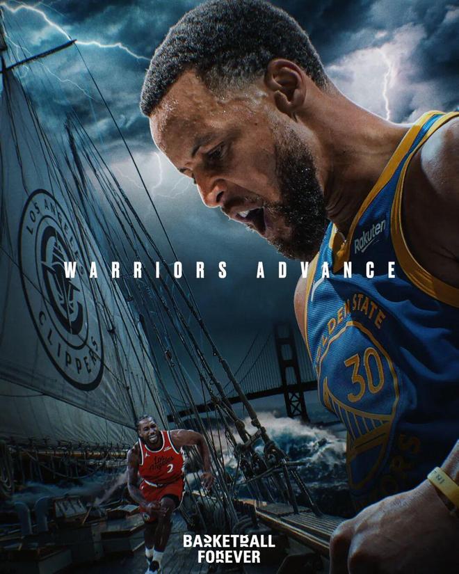 勇士末节狂轰43分逆转快船 老将群助球队淘汰卫